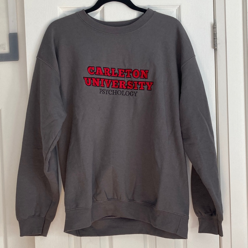 Carleton University Psychology Grey Crewneck Sweater